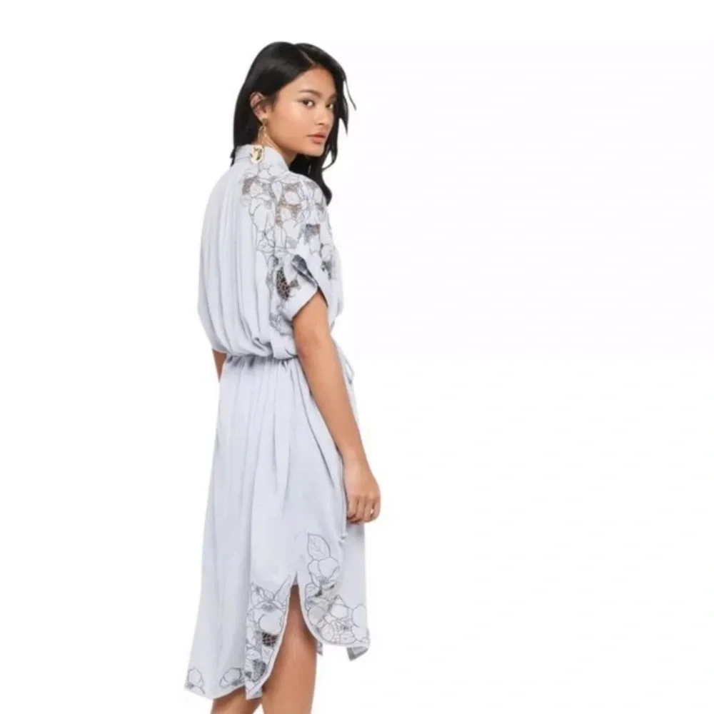 Free People Cut It Out midi Shirt Dress - Picture 4 of 5
